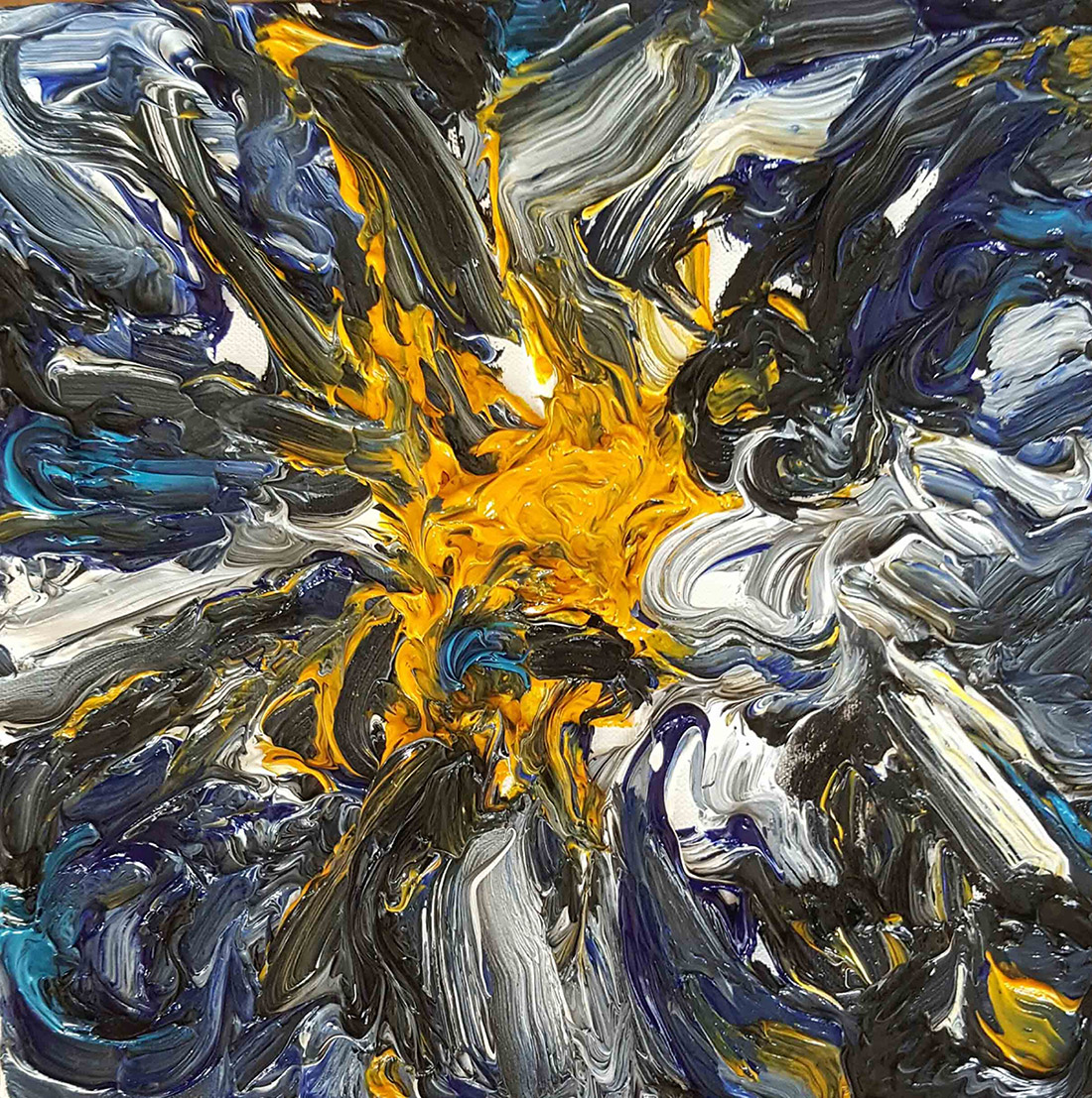 Omid Haseltalab _ Untitled from the Prime _  Oil on canvas _ 2016